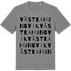 Mid Heather Gray t-shirt med Västra Hungvik ordlek t-shirt