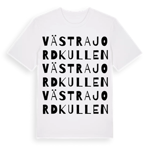 Västra Jordkullen ordlek t-shirt – ekologisk bomull t-shirt från PinShirt