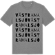 Mid Heather Gray t-shirt med Västra Malsjö ordlek t-shirt