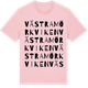 Pink Cotton t-shirt med Västra Mörkviken ordlek t-shirt