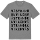 Mid Heather Gray t-shirt med Västra Mörkviken ordlek t-shirt