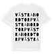 White t-shirt med Västra Nordtorp ordlek t-shirt