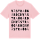 Pink Cotton t-shirt med Västra Ögården ordlek t-shirt