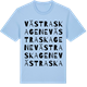 Blue Soul t-shirt med Västra Skagene ordlek t-shirt