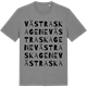 Mid Heather Gray t-shirt med Västra Skagene ordlek t-shirt