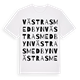 White t-shirt med Västra Smedbyn ordlek t-shirt