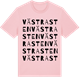 Pink Cotton t-shirt med Västra sten ordlek t-shirt