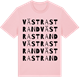 Pink Cotton t-shirt med Västra Strand ordlek t-shirt