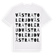 White t-shirt med Västra Tolerud ordlek t-shirt