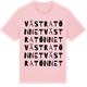 Pink Cotton t-shirt med Västra Tönnet ordlek t-shirt
