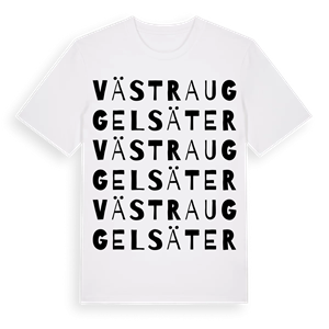 Västra Uggelsäter ordlek t-shirt – ekologisk bomull t-shirt från PinShirt