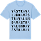 Blue Soul t-shirt med Västra Valunda ordlek t-shirt