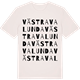 Vintage White t-shirt med Västra Valunda ordlek t-shirt