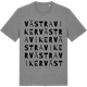 Mid Heather Gray t-shirt med Västra Viker ordlek t-shirt