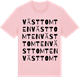 Pink Cotton t-shirt med Västtomten ordlek t-shirt