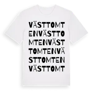 Västtomten ordlek t-shirt – ekologisk bomull t-shirt från Pinshirt