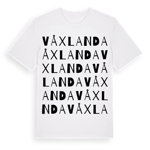 Våxlanda ordlek t-shirt – ekologisk bomull t-shirt från PinShirt