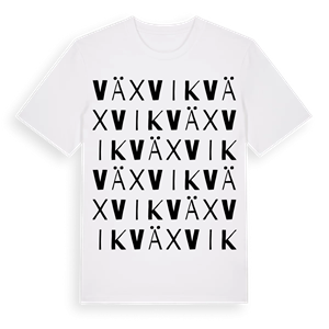 Växvik ordlek t-shirt – ekologisk bomull t-shirt från PinShirt