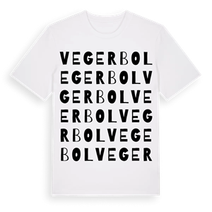 Vegerbol ordlek t-shirt – ekologisk bomull t-shirt från PinShirt