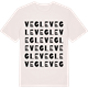 Vintage White t-shirt med Vegle ordlek t-shirt