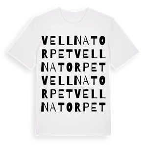 Vellnatorpet ordlek t-shirt – ekologisk bomull t-shirt från PinShirt