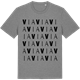 Mid Heather Gray t-shirt med Via ordlek t-shirt