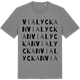 Mid Heather Gray t-shirt med Vialyckan ordlek t-shirt