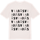 Vintage White t-shirt med Vianäs ordlek t-shirt