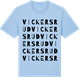 Blue Soul t-shirt med Vickersrud ordlek t-shirt