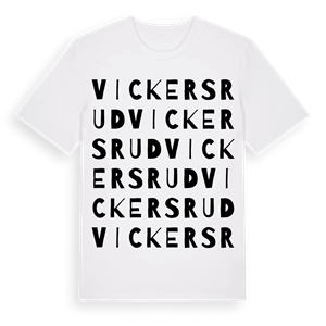 Vickersrud ordlek t-shirt – ekologisk bomull t-shirt från Pinshirt