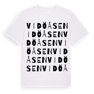 Vidöåsen ordlek t-shirt – ekologisk bomull t-shirt från PinShirt