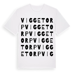 Viggetorp ordlek t-shirt – ekologisk bomull t-shirt från PinShirt