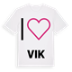 Jag älskar Vik t-shirt stort tryck