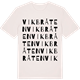 Vintage White t-shirt med Vikbråten ordlek t-shirt