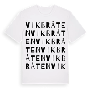 Vikbråten ordlek t-shirt – ekologisk bomull t-shirt från PinShirt