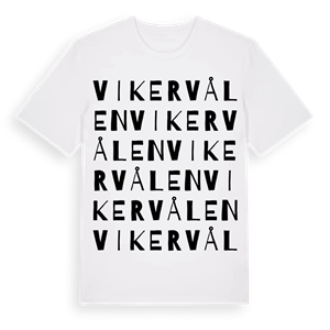 Vikervålen ordlek t-shirt – ekologisk bomull t-shirt från PinShirt