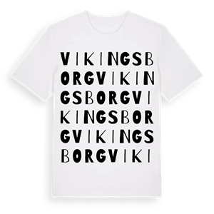 Vikingsborg ordlek t-shirt – ekologisk bomull t-shirt från PinShirt