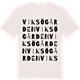Vintage White t-shirt med Viksögården ordlek t-shirt