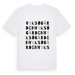 Viksögården ordlek t-shirt – ekologisk bomull t-shirt från PinShirt