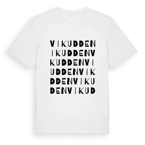 Vikudden ordlek t-shirt – ekologisk bomull t-shirt från PinShirt