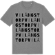 Mid Heather Gray t-shirt med Vilångstorp ordlek t-shirt
