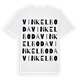 White t-shirt med Vinkelboda ordlek t-shirt