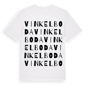 Vinkelboda ordlek t-shirt – ekologisk bomull t-shirt från PinShirt