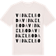 Vintage White t-shirt med Vinkelboda ordlek t-shirt