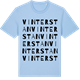 Blue Soul t-shirt med Vinterstan ordlek t-shirt