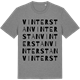 Mid Heather Gray t-shirt med Vinterstan ordlek t-shirt