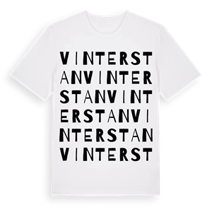 Vinterstan ordlek t-shirt – ekologisk bomull t-shirt från PinShirt