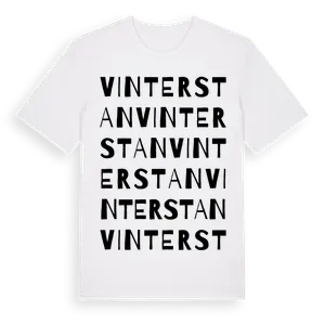 Vinterstan ordlek t-shirt – ekologisk bomull t-shirt från Pinshirt