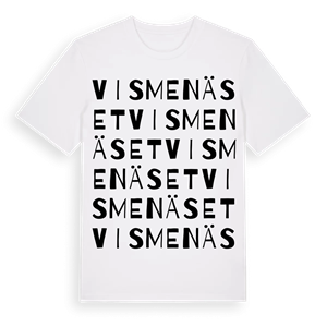 Vismenäset ordlek t-shirt – ekologisk bomull t-shirt från PinShirt