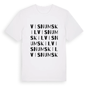Visnums Kil ordlek t-shirt – ekologisk bomull t-shirt från PinShirt